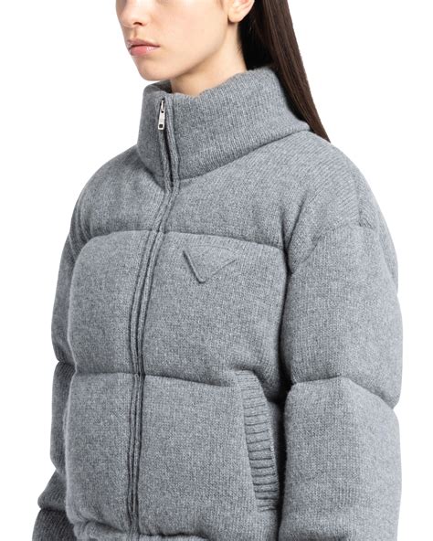 prada puffer jacket sale|Prada cashmere puffer jacket.